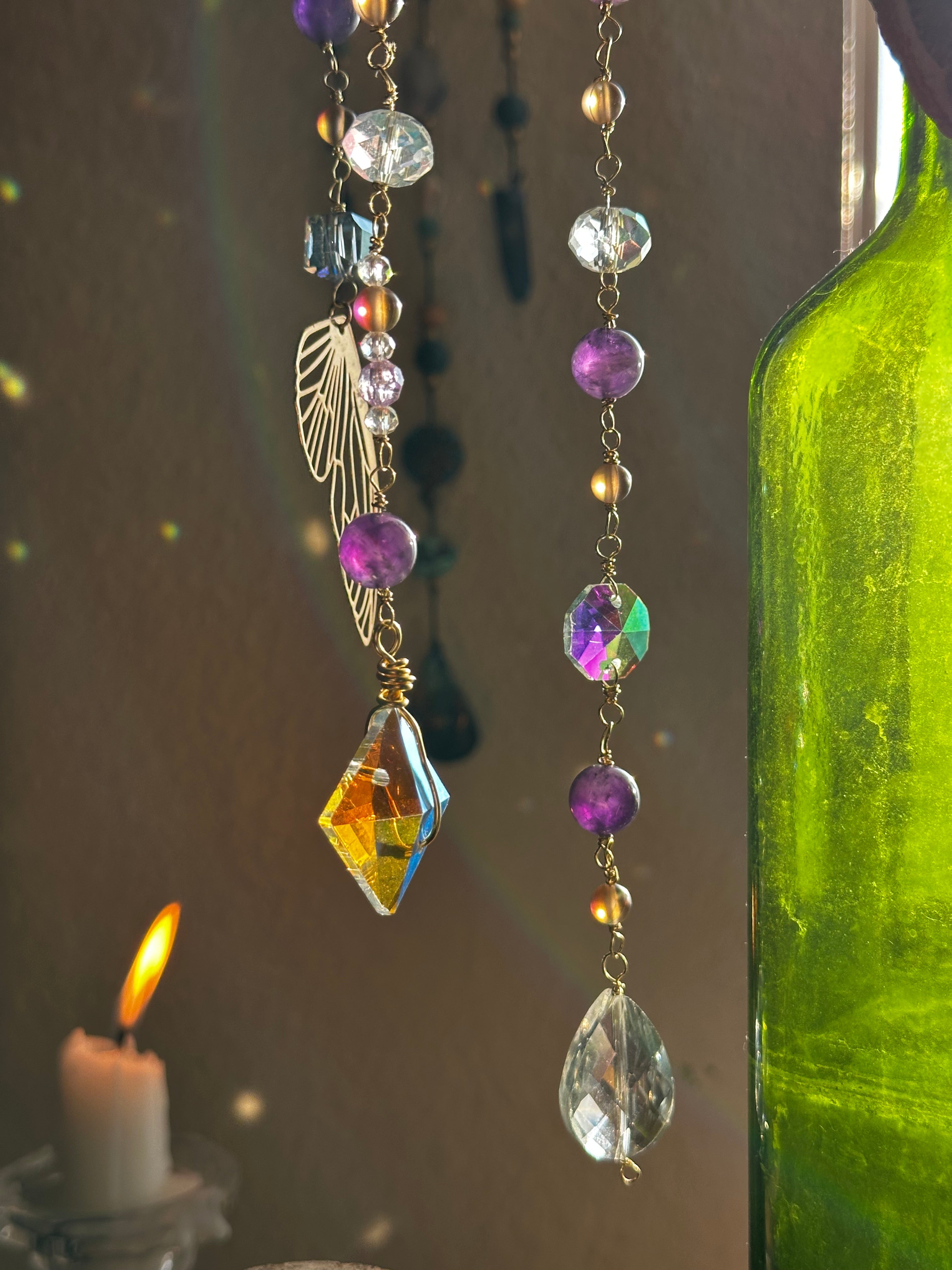 Amethyst Suncatcher Mobile