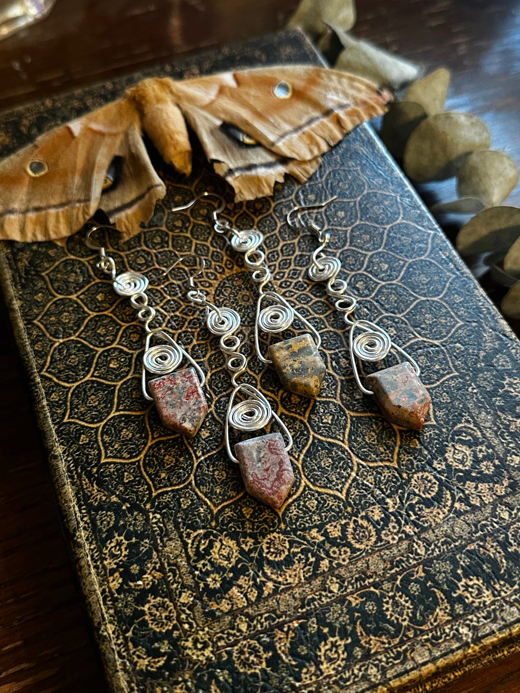 Jasper Vortex Earrings