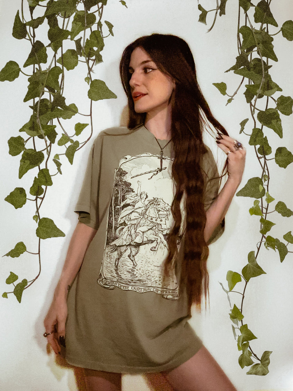 Oversized faded Morgan le Fay Tee