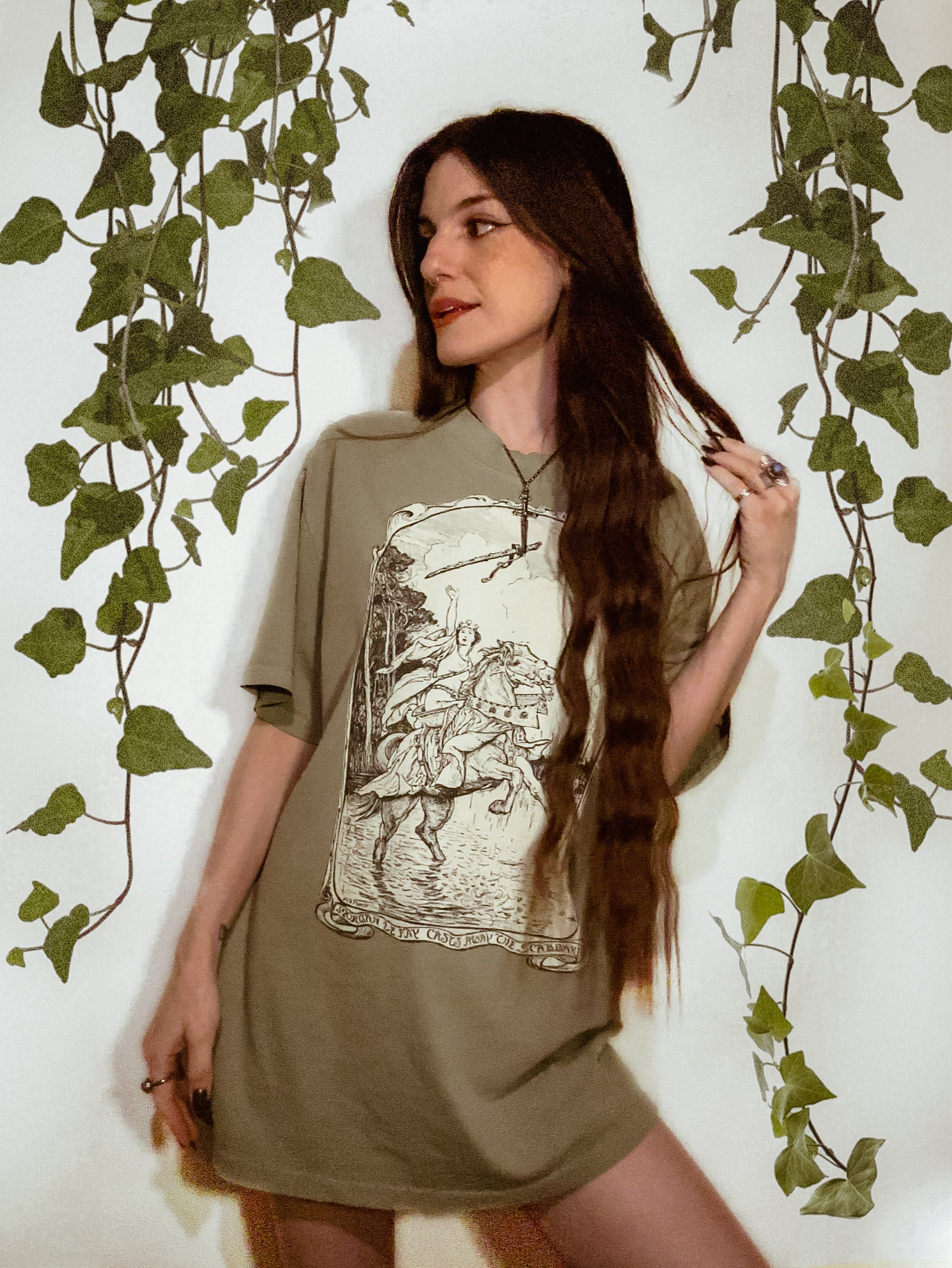 Oversized faded Morgan le Fay Tee