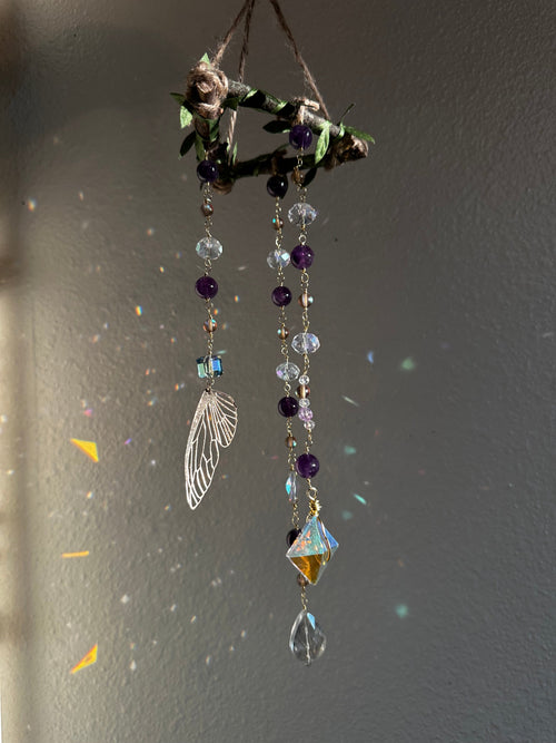 Amethyst Suncatcher Mobile