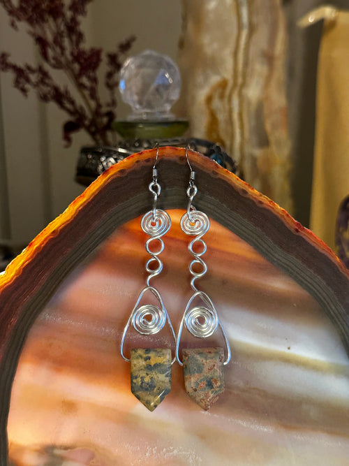 Jasper Vortex Earrings
