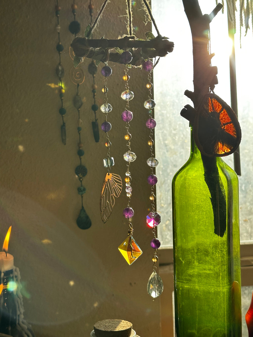 Amethyst Suncatcher Mobile