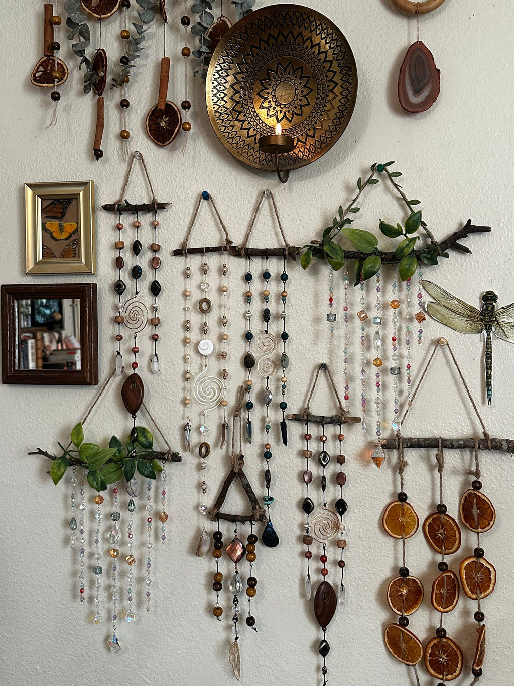 Azure Earthen Trinket Wall Hanging