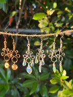Elven Knot Dewdrop Earrings