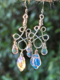 Elven Knot Dewdrop Earrings