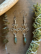 Elven Knot Leaflet Earrings