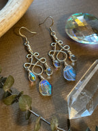 Elven Knot Dewdrop Earrings