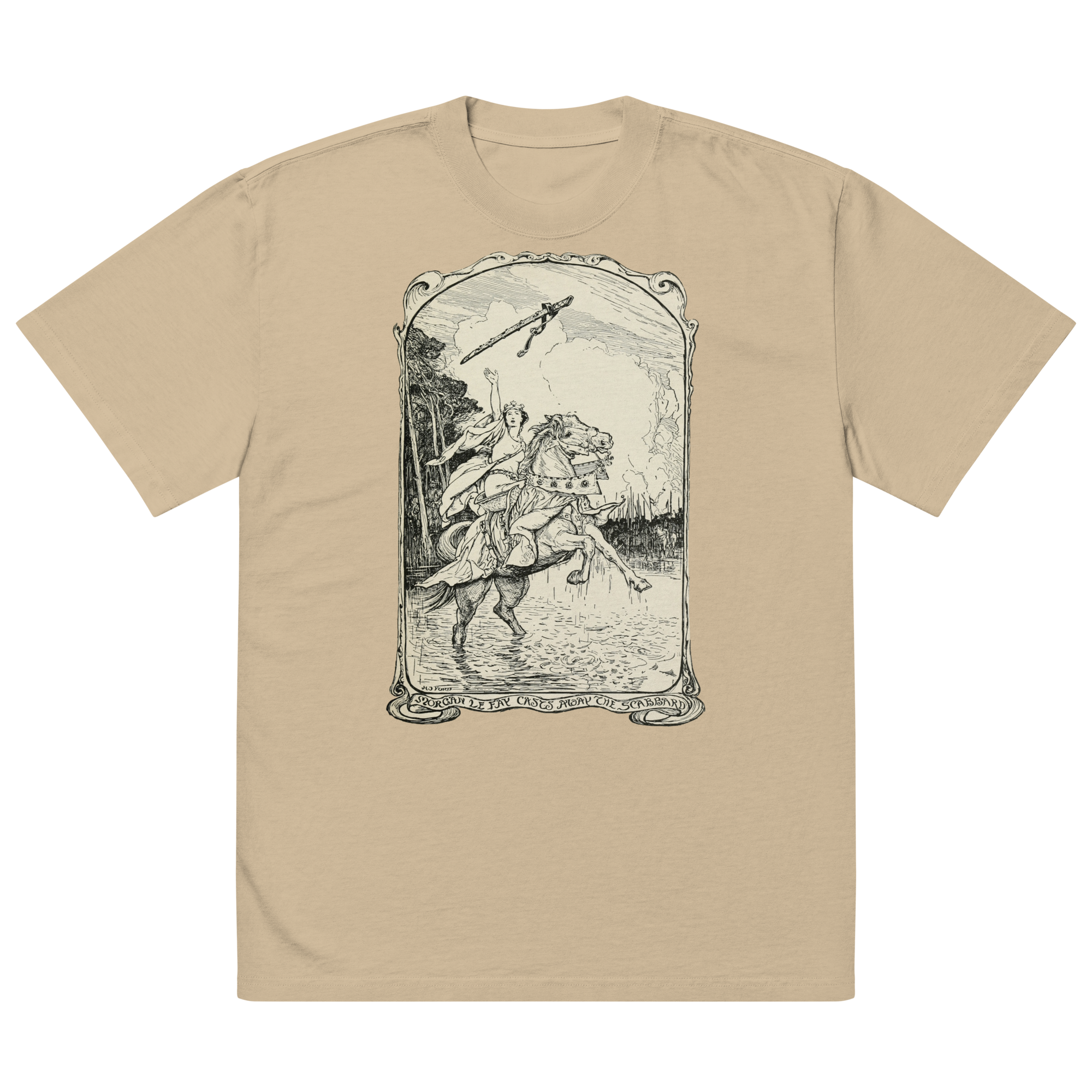 Oversized faded Morgan le Fay Tee
