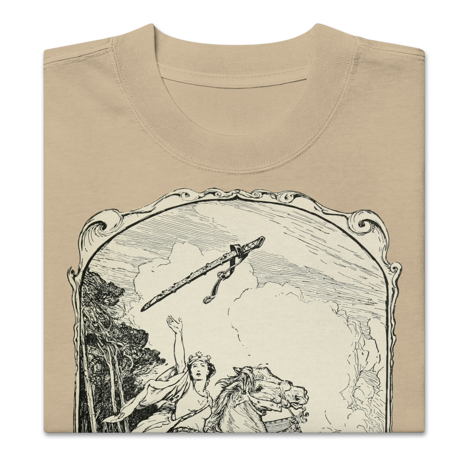 Oversized faded Morgan le Fay Tee